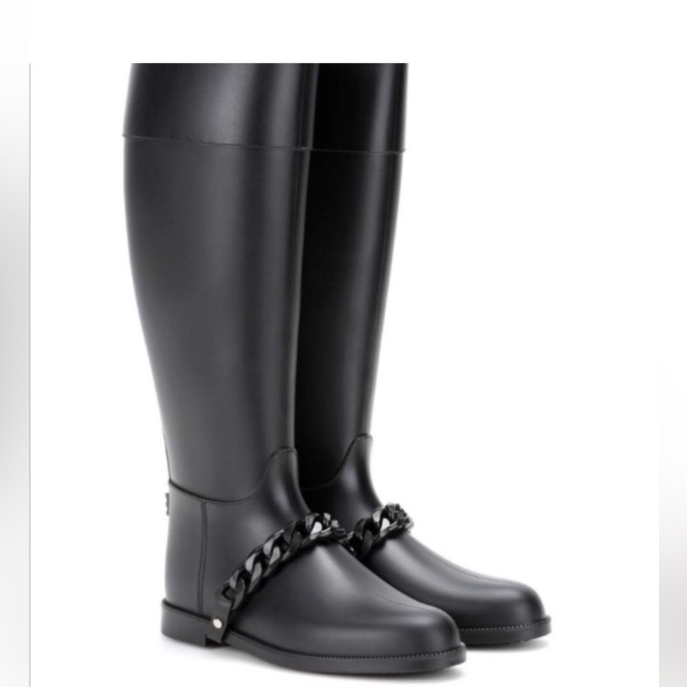Givenchy Eva Chain Rubber Rain boots size 37